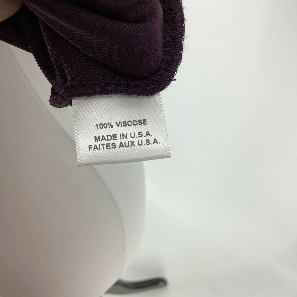 MISA LOS ANGELES Agus One-Shoulder Velvet Top Plum - Picture 8 of 8